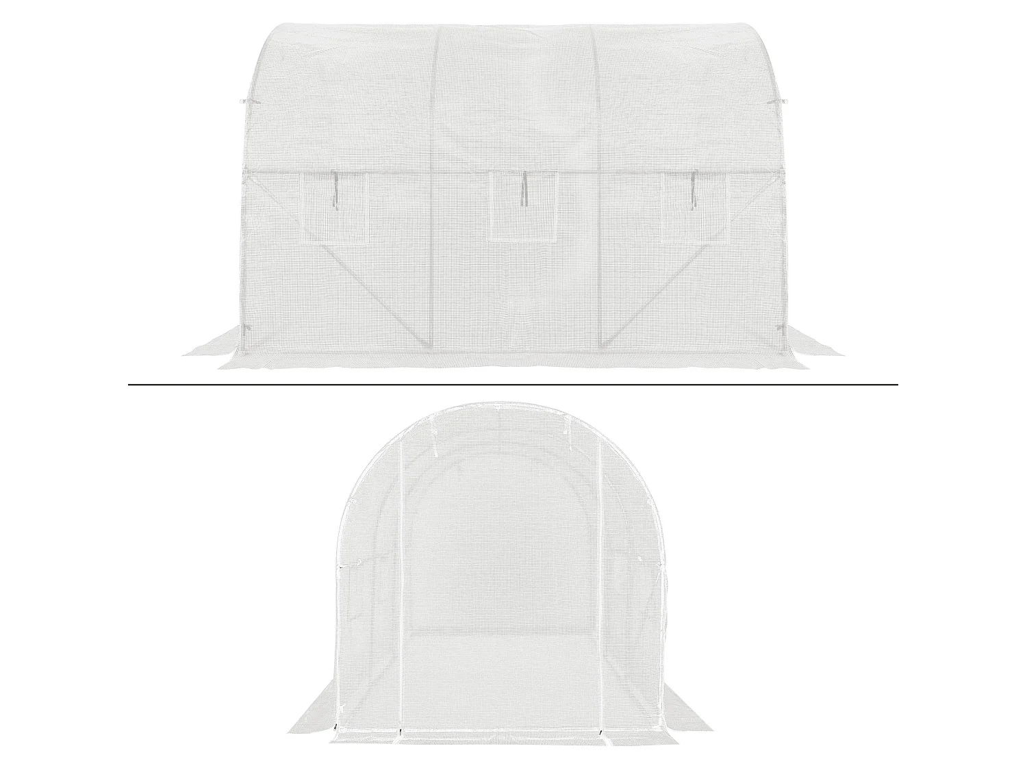 Copertura di ricambio per serra tunnel 6m² PE film serra ECD Germany