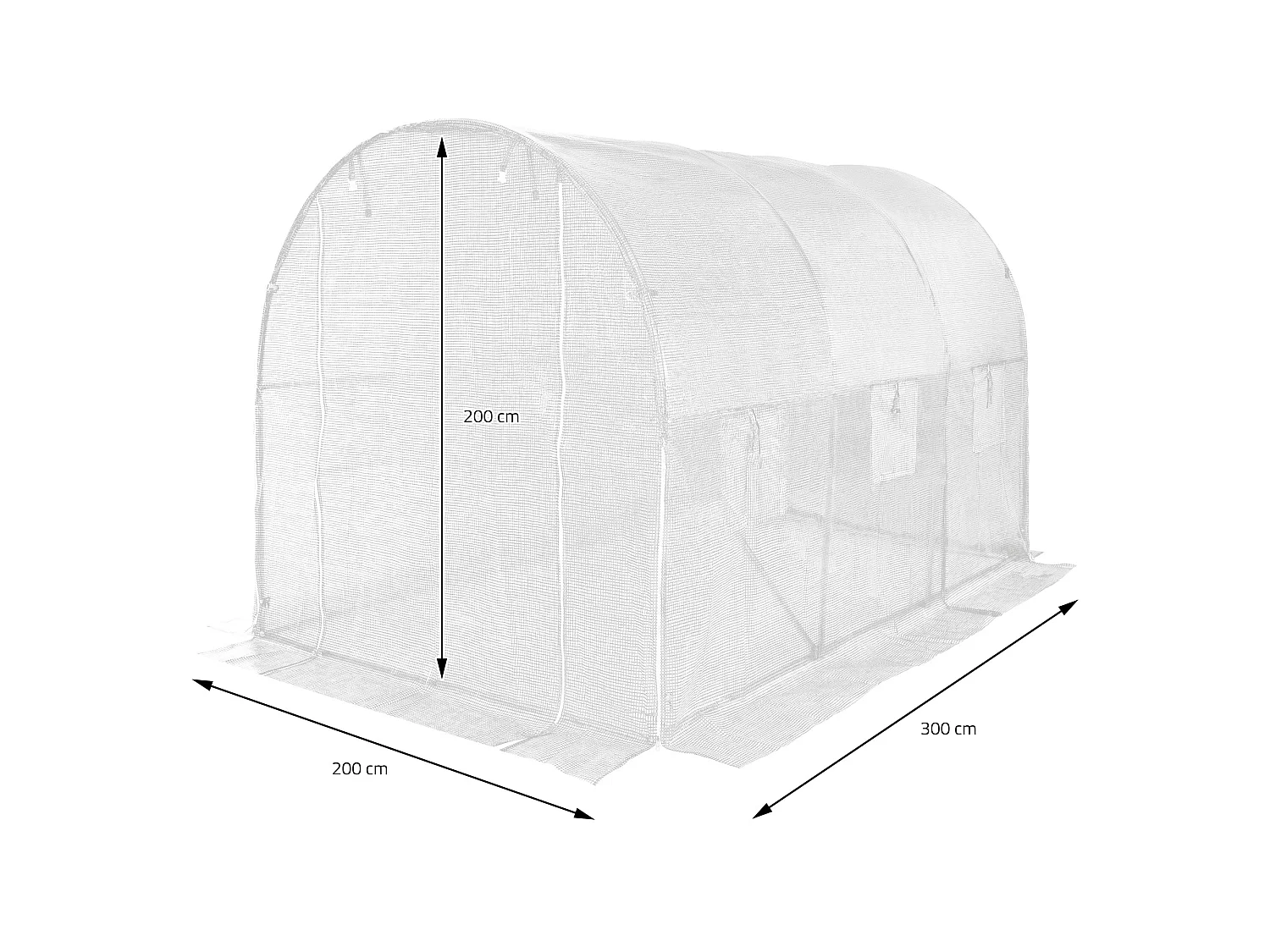 Copertura di ricambio per serra tunnel 6m² PE film serra ECD Germany