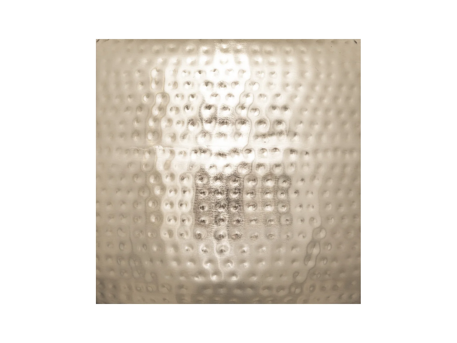 Lampe à poser en métal martelé Champagne H 52 cm