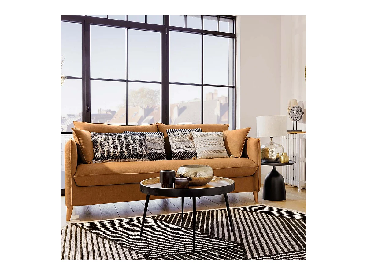 Lampe à poser en métal martelé Champagne H 52 cm