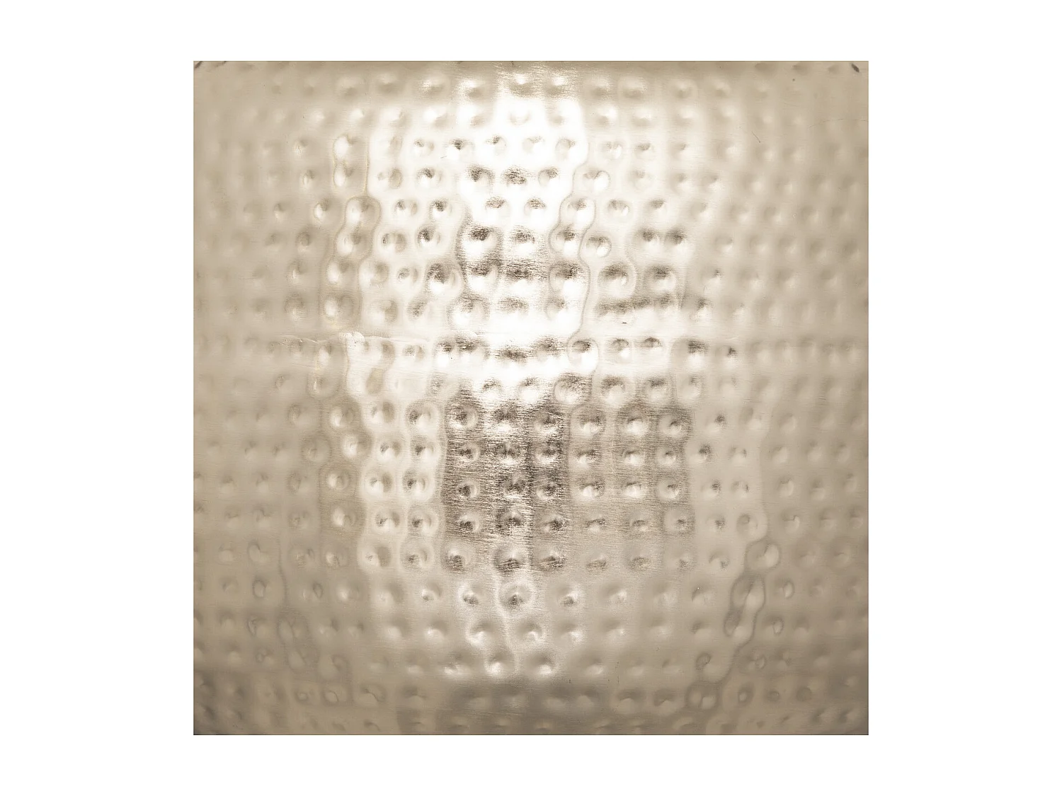 Lampe à poser en métal martelé Champagne H 52 cm