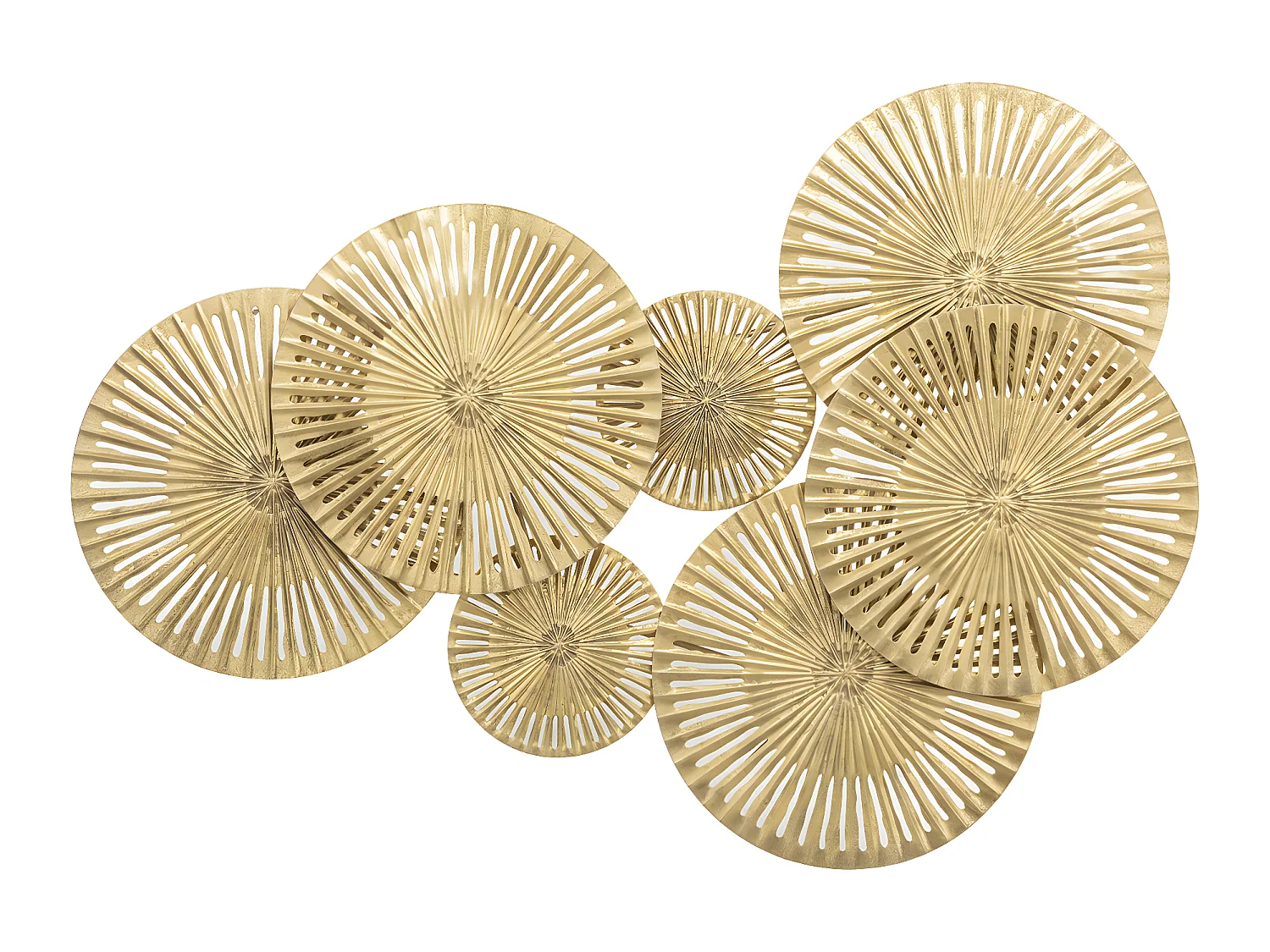 Déco murale en métal ajouré Doré 99 x 71 cm