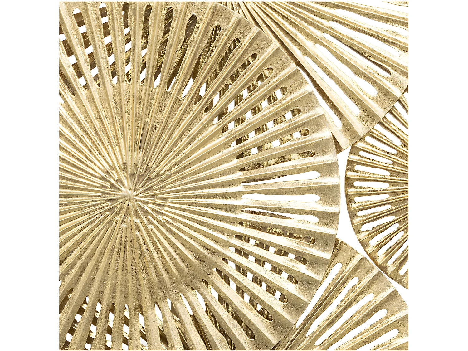 Déco murale en métal ajouré Doré 99 x 71 cm