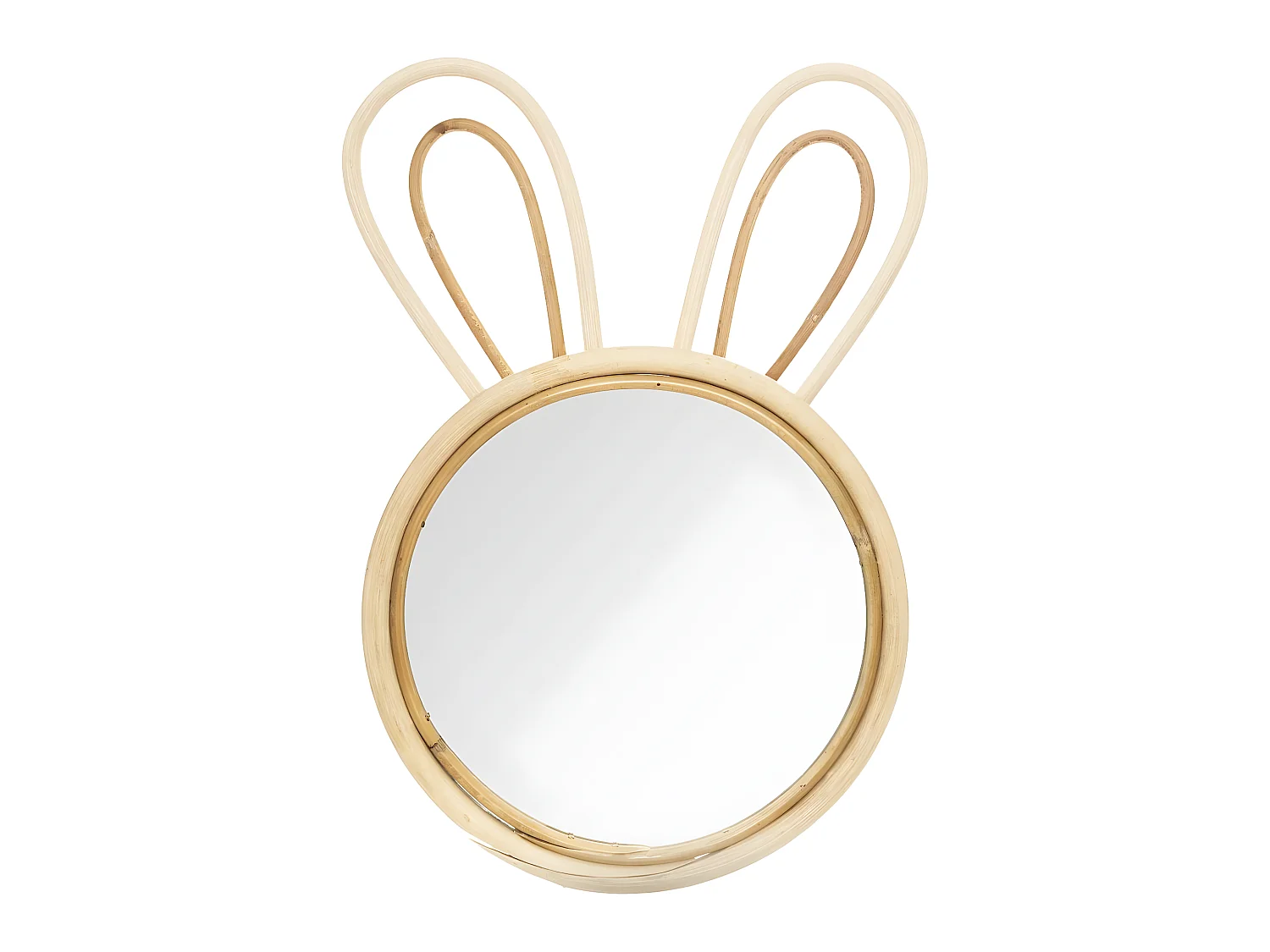 Miroir mural Lapin H 38 cm pour chambre d'enfant