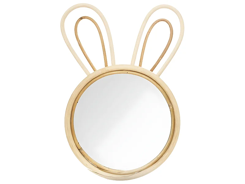 Miroir mural Lapin H 38 cm pour chambre d'enfant