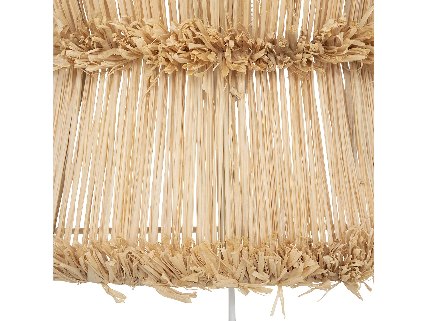 Applique murale en Métal et Raphia H 35 cm