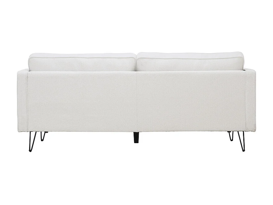 3-Sitzer-Sofa mit Metallfüßen, weiß CLOUD