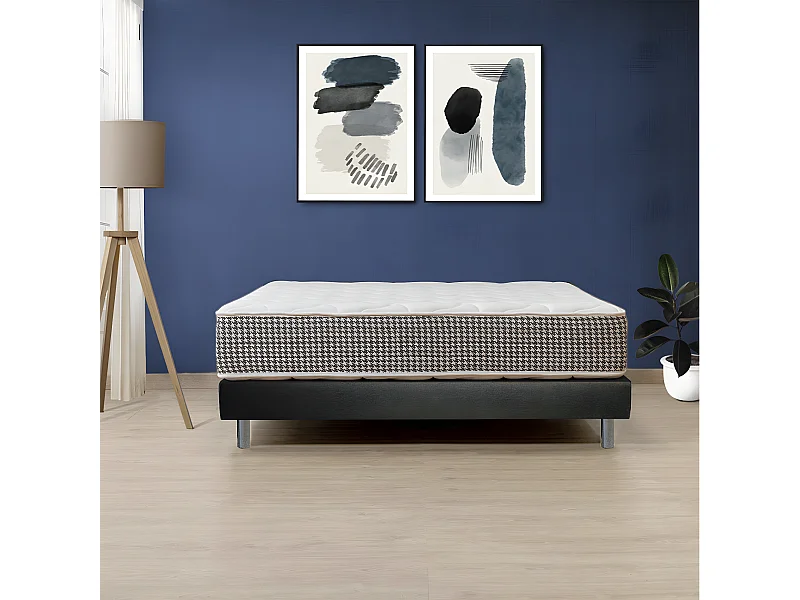 PACK FIDJI - Matelas 160x200cm Hypoallergène + Sommier EasyKit