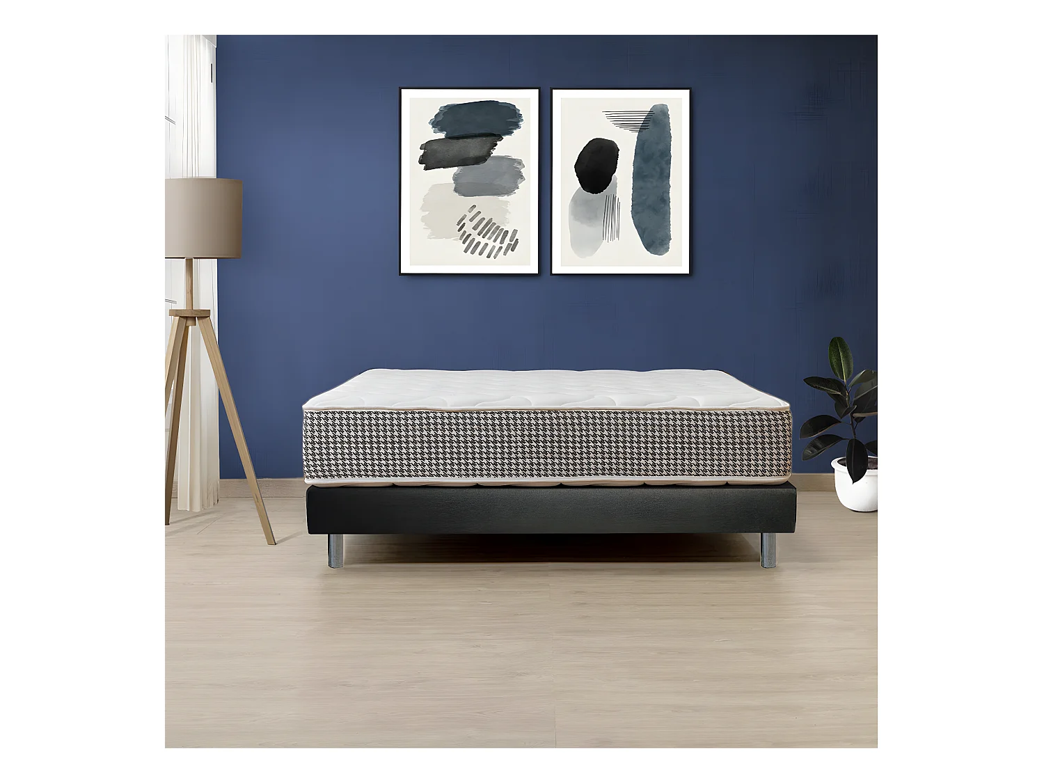 Pack FIDJI - Matelas 160x200cm Hypoallergène + Sommier EasyKit