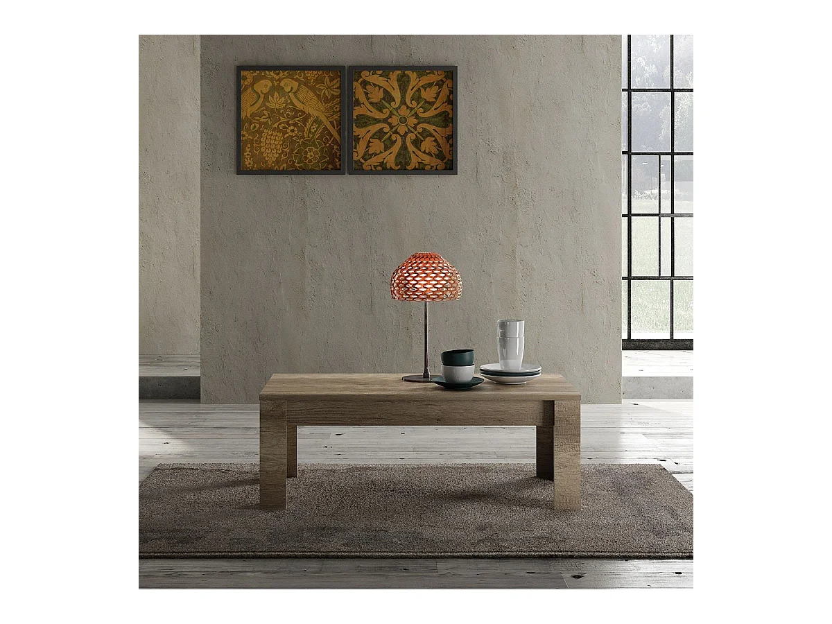 Table basse décor bois L122 cm - Land