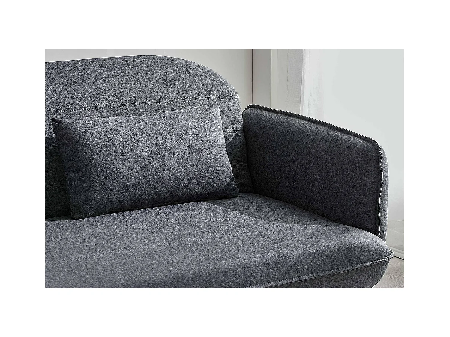 3-Sitzer Schlafsofa aus Stoff, grau SOTCHI