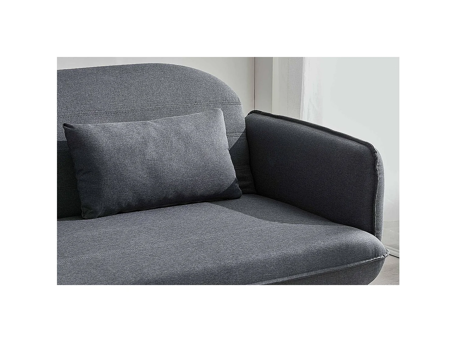 3-Sitzer Schlafsofa aus Stoff, grau SOTCHI