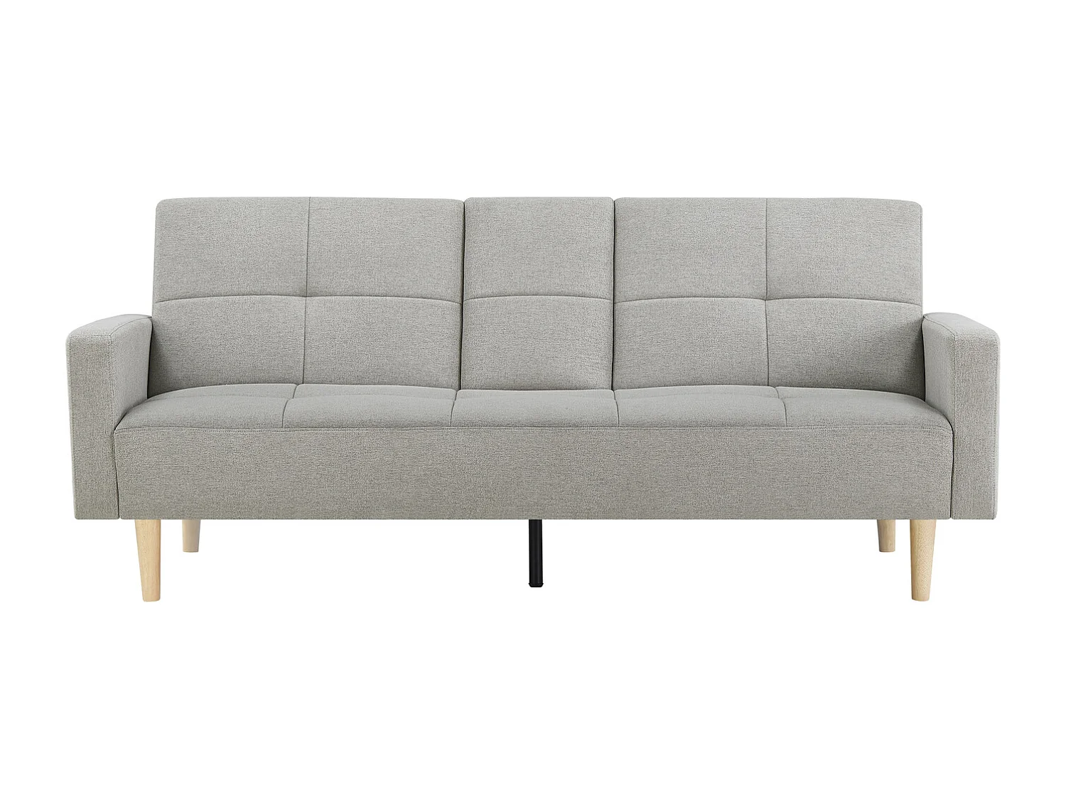 Canapé convertible 3 places en tissu gris OSLO