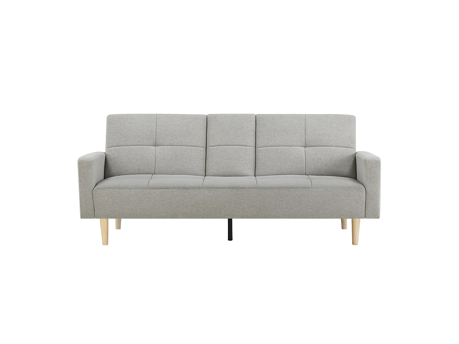 Canapé convertible 3 places en tissu gris OSLO