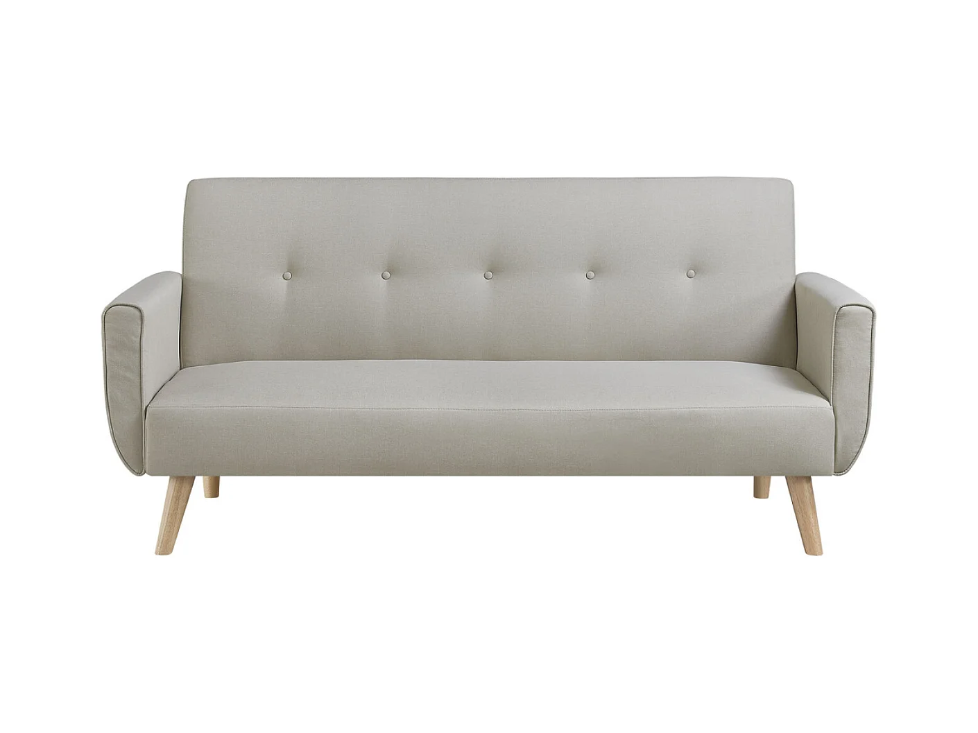 Divano convertibile scandinavo 3 posti in tessuto beige BERLIN