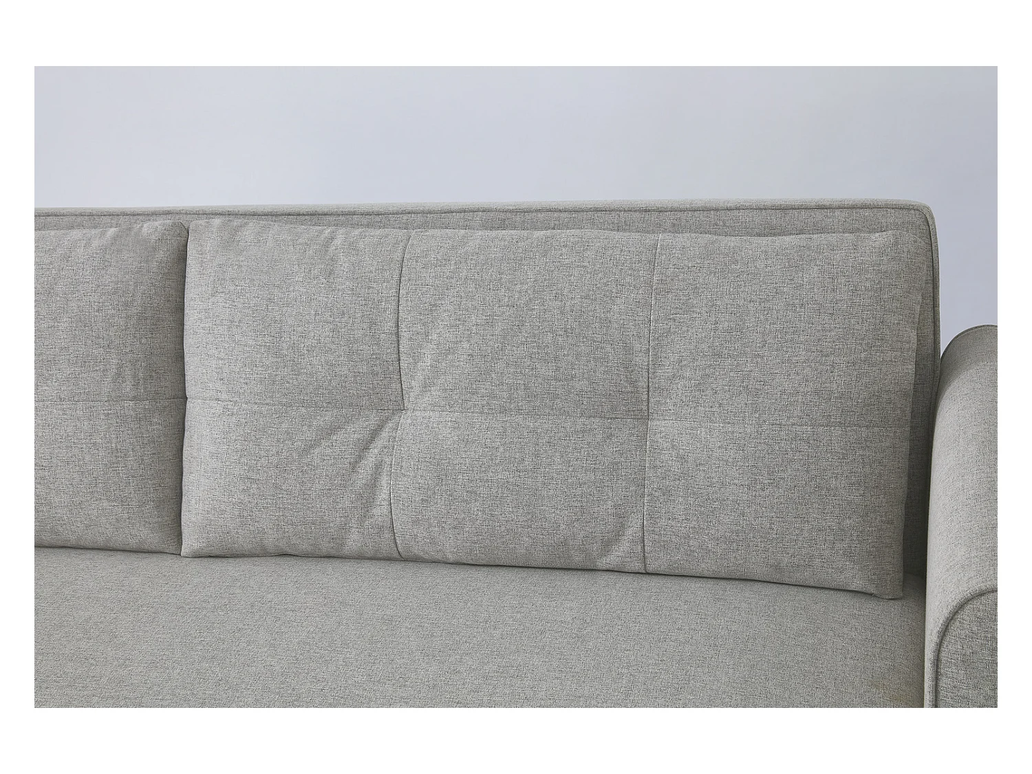 3-Sitzer-Sofa, umwandelbar, mit Stoffbezug, hellgrau SOHO