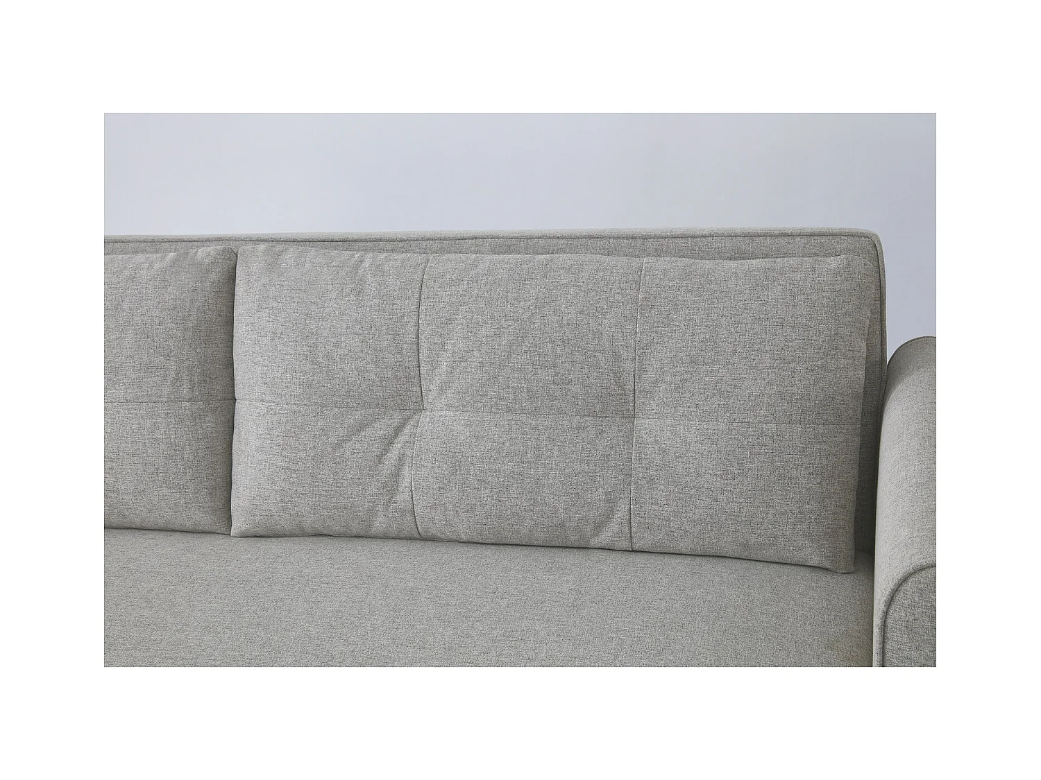 3-Sitzer-Sofa, umwandelbar, mit Stoffbezug, hellgrau SOHO