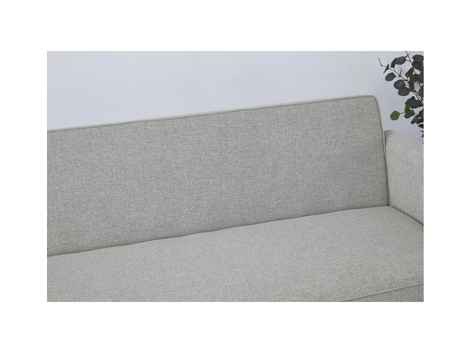 3-Sitzer-Sofa, umwandelbar, mit Stoffbezug, hellgrau SOHO