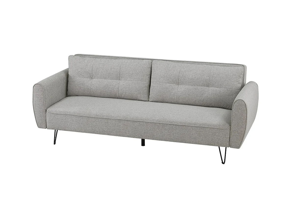 3-Sitzer-Sofa, umwandelbar, mit Stoffbezug, hellgrau SOHO