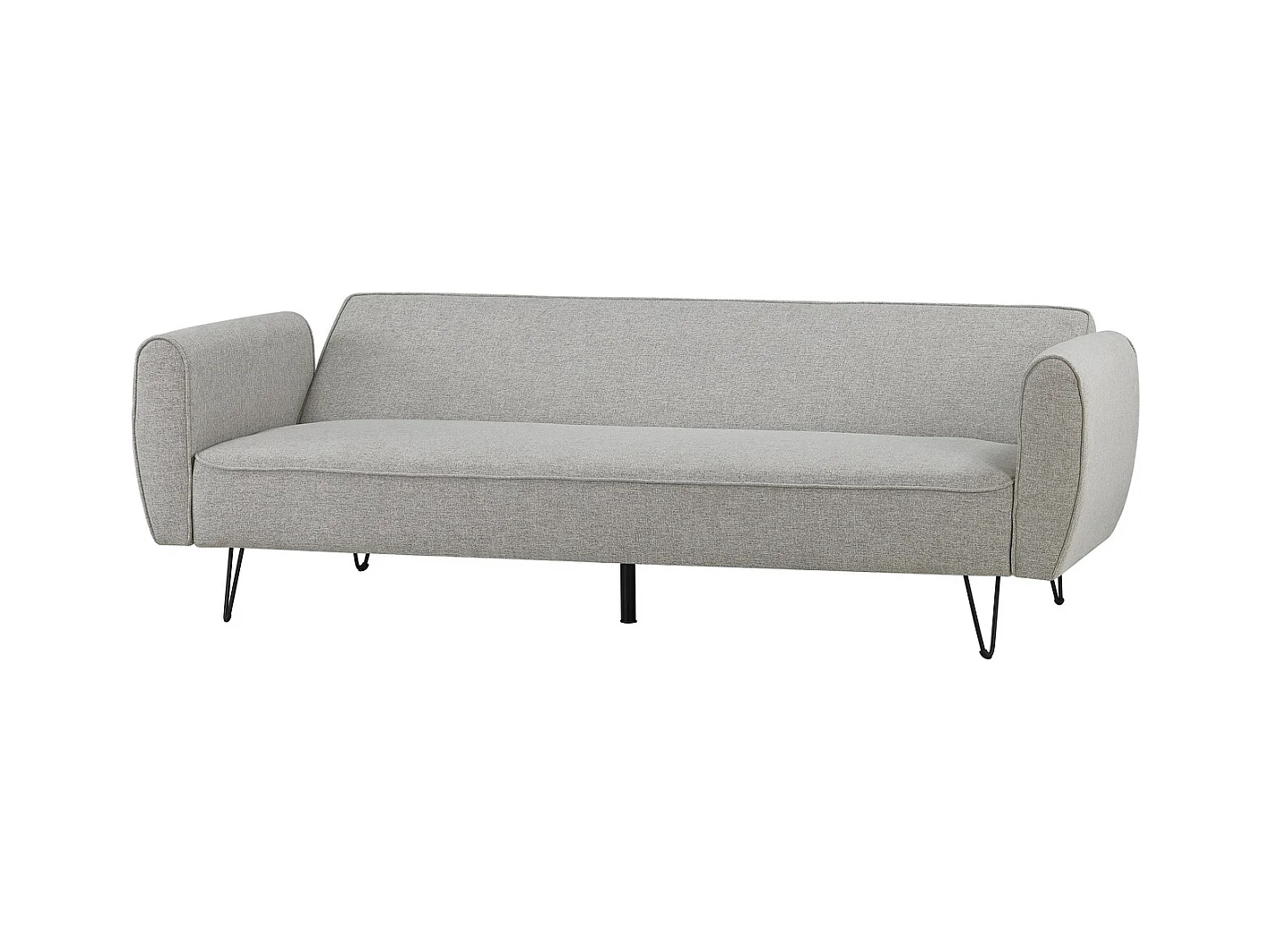 3-Sitzer-Sofa, umwandelbar, mit Stoffbezug, hellgrau SOHO