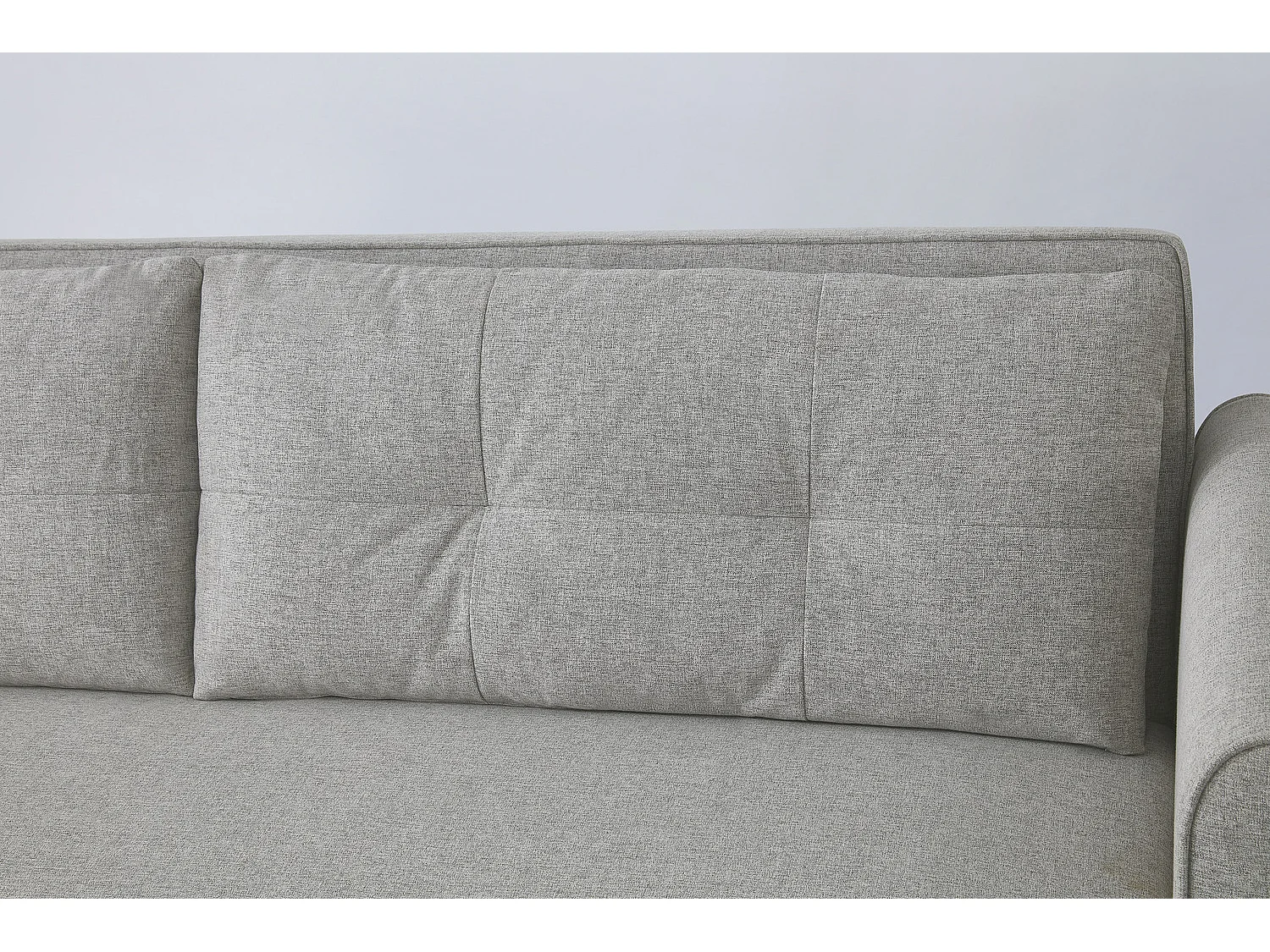 3-Sitzer-Sofa, umwandelbar, mit Stoffbezug, hellgrau SOHO