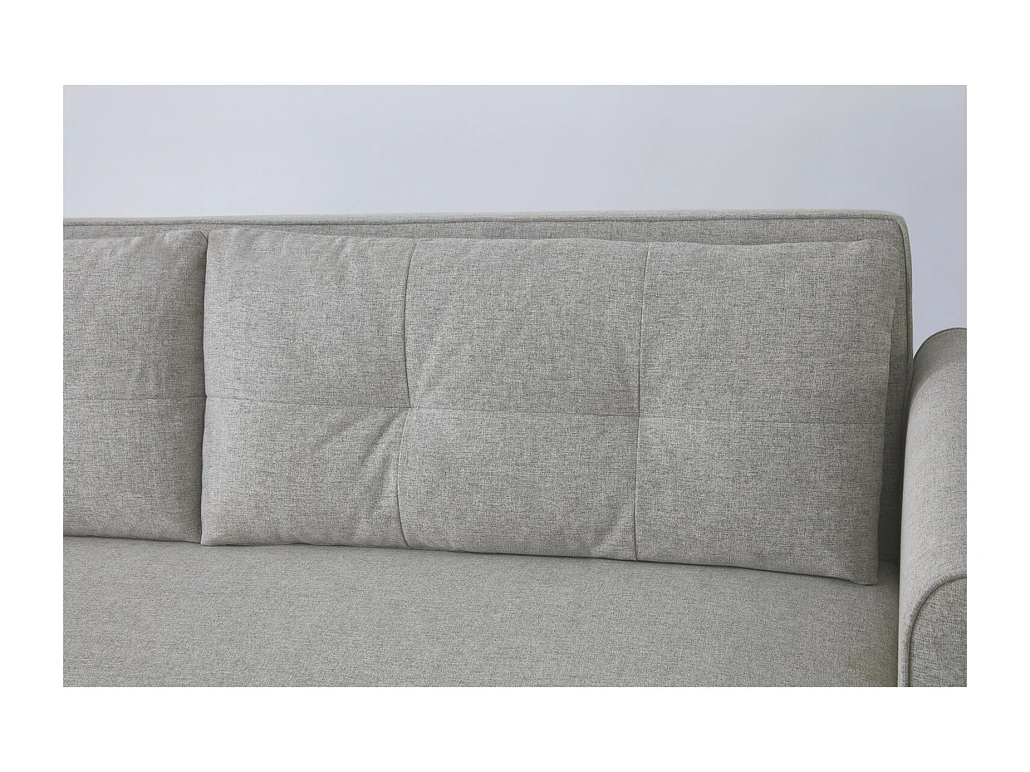 3-Sitzer-Sofa, umwandelbar, mit Stoffbezug, hellgrau SOHO