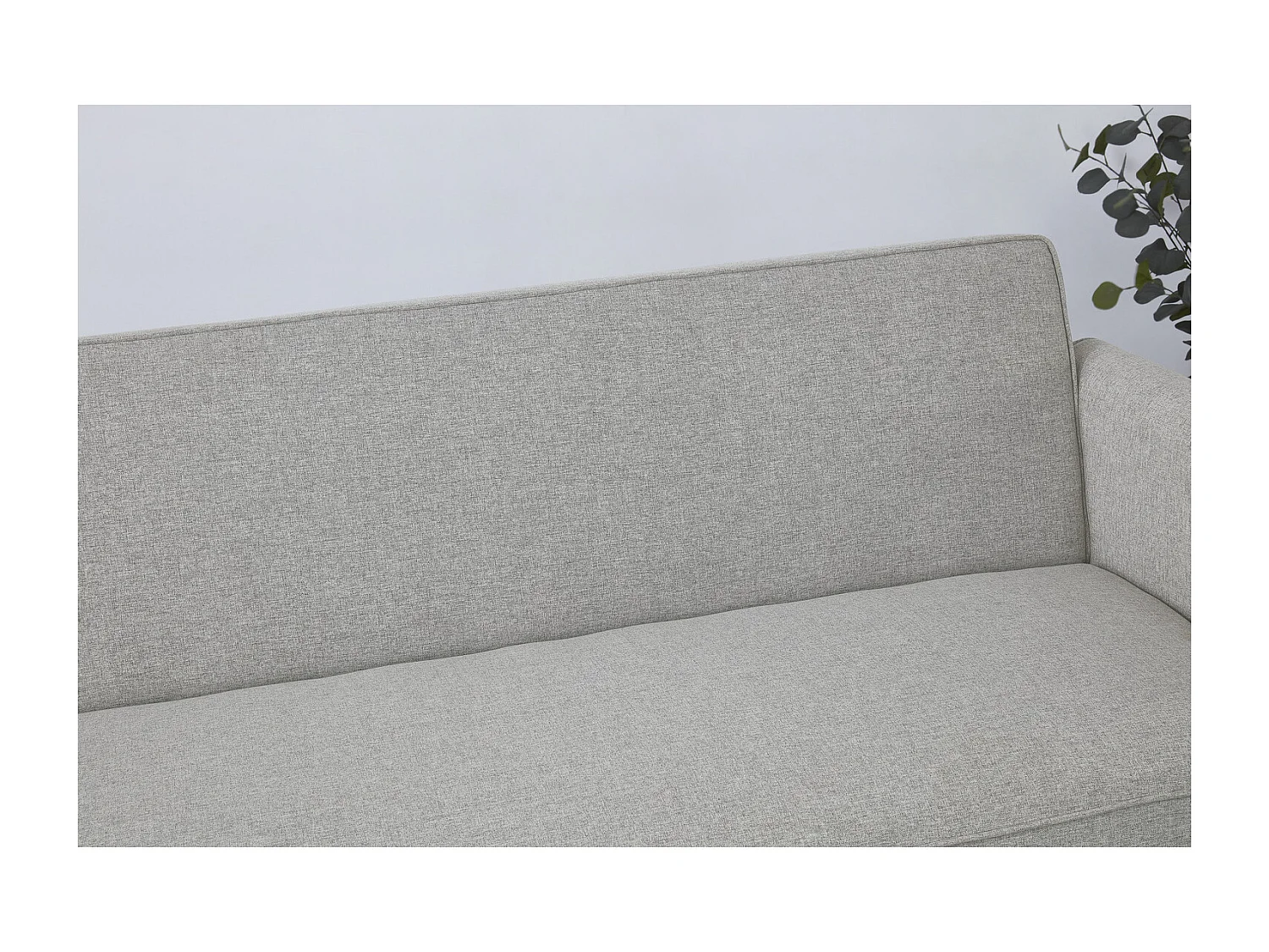 3-Sitzer-Sofa, umwandelbar, mit Stoffbezug, hellgrau SOHO