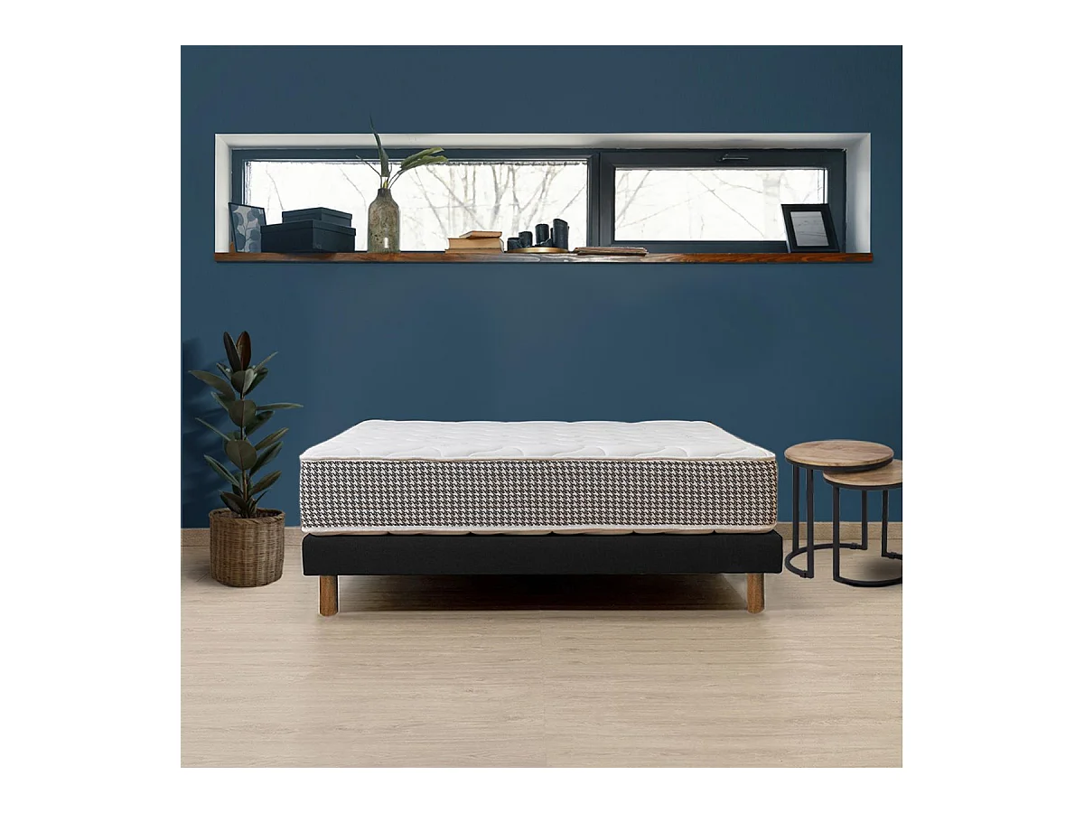 FIDJI - Matelas Mousse 160x200cm Epaisseur 21cm Hypoallergénique