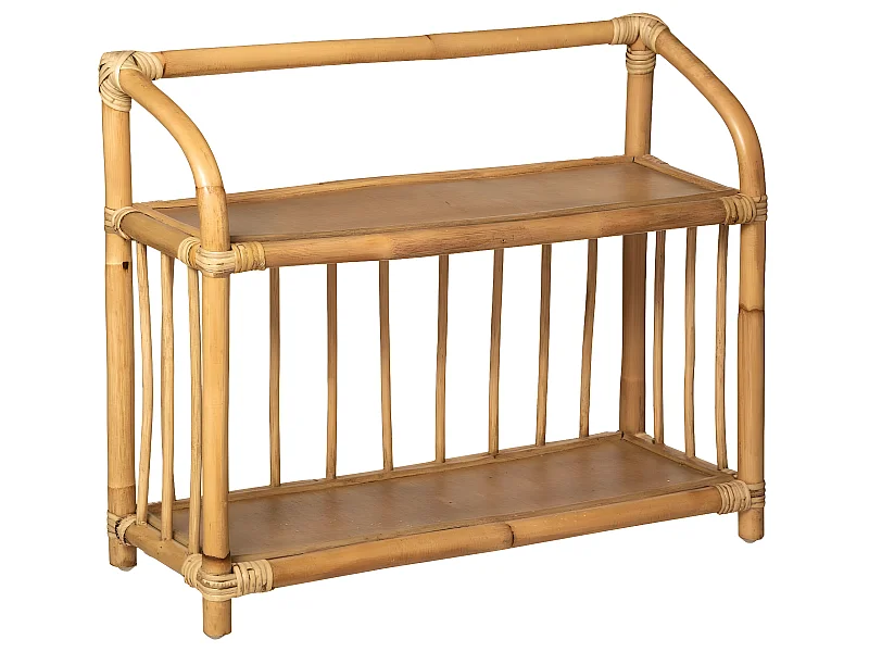 Meuble Bibliothèque Enfant en Rotin