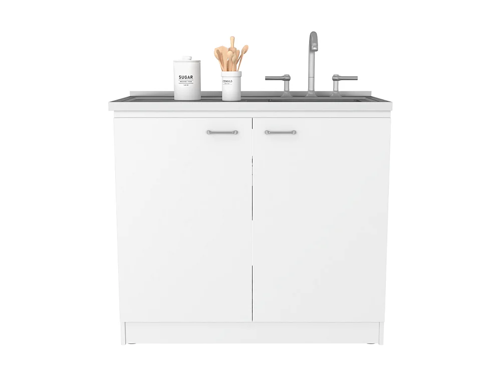 Mueble bajo de Cocina con Fregadero Lucca 100 cm AN X 50 cm P X 90 cm A