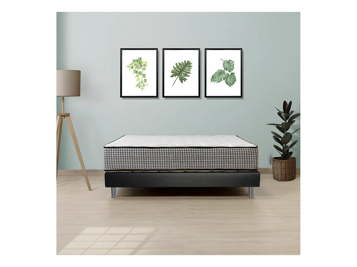 Pack PALAOS - Matelas Ressorts 160x200cm + Sommier EasyKit