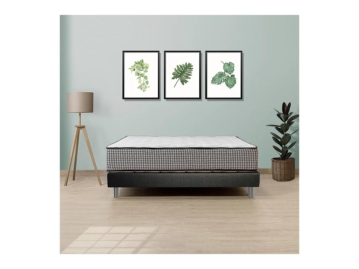 EASYKIT - Sommier en Kit 160x200cm avec Pieds Chromés 15cm