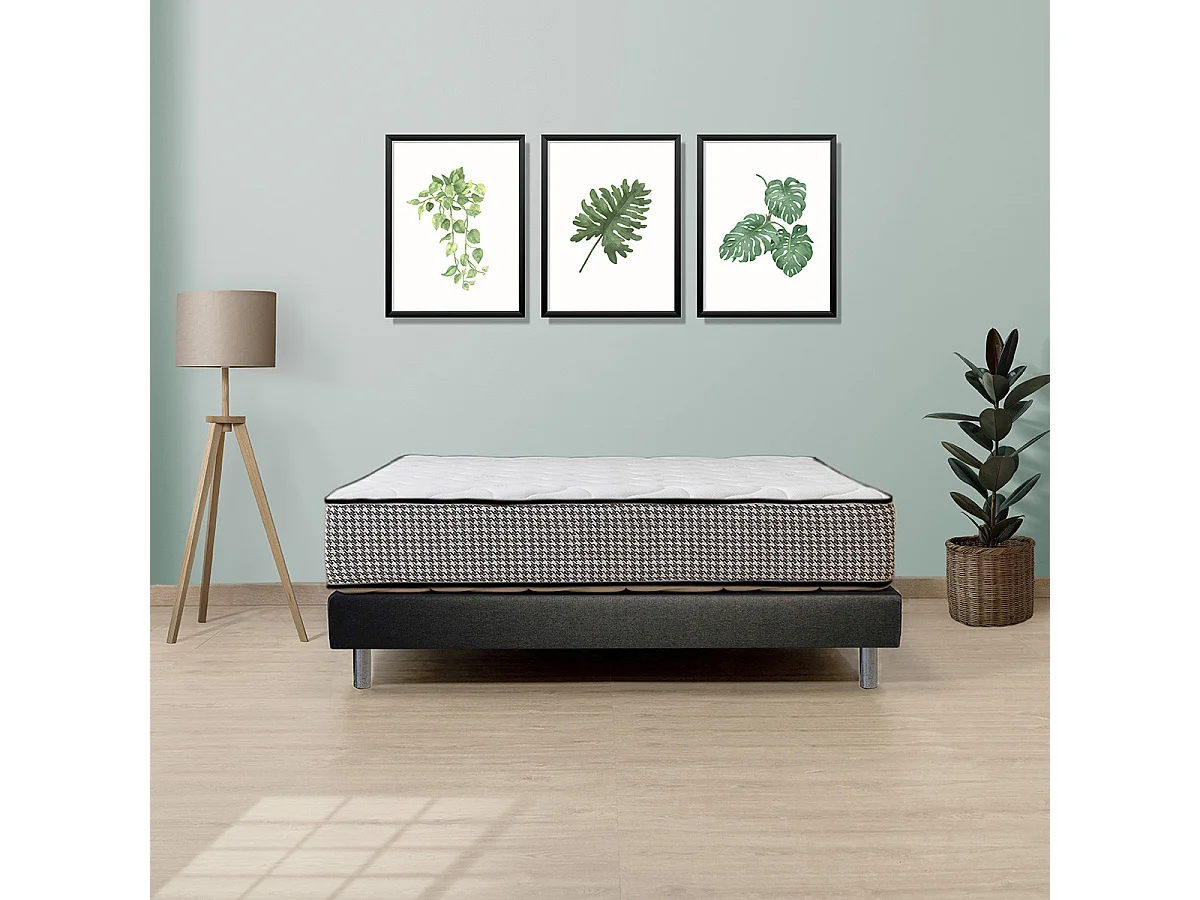 EASYKIT - Sommier en Kit 160x200cm avec Pieds Chromés 15cm