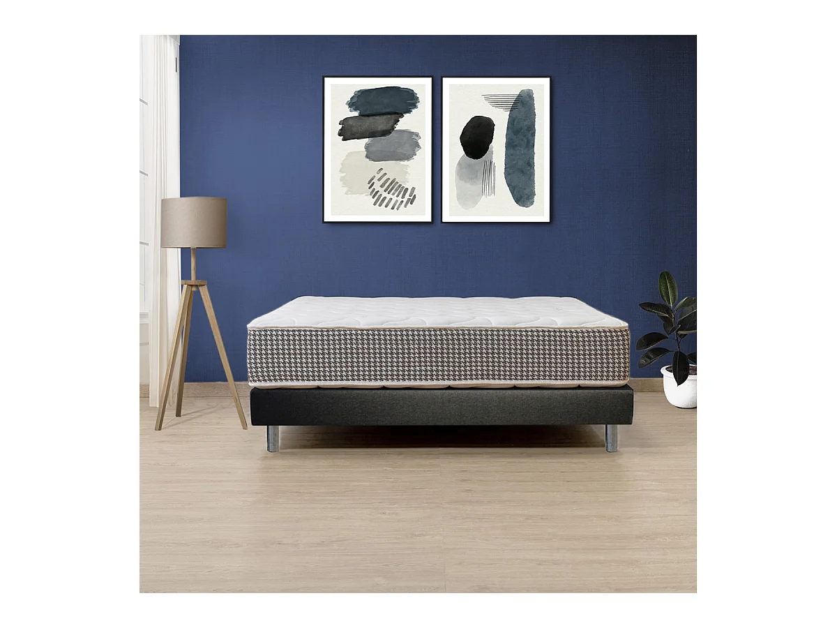 EASYKIT - Sommier en Kit 140x190cm avec Pieds Chromés 15cm