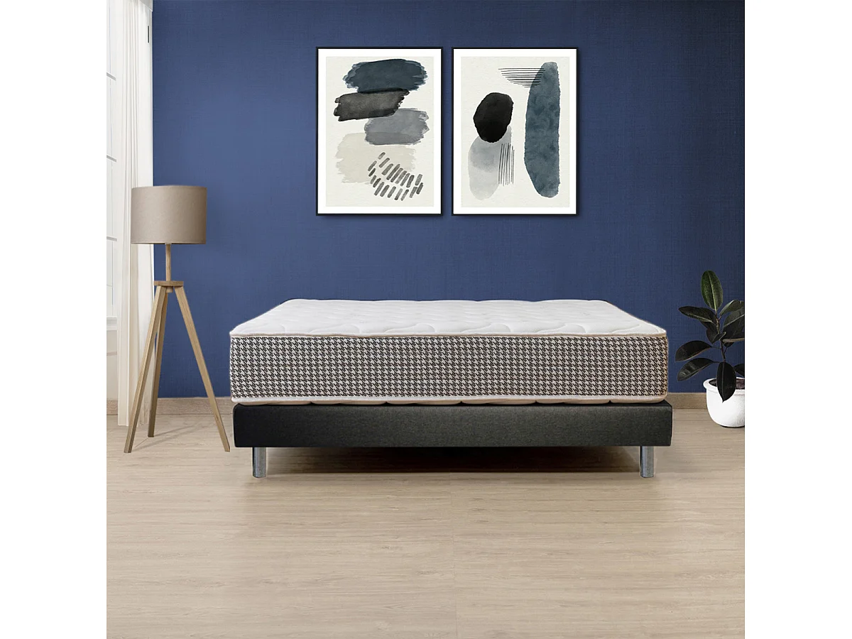EASYKIT - Sommier en Kit 140x190cm avec Pieds Chromés 15cm