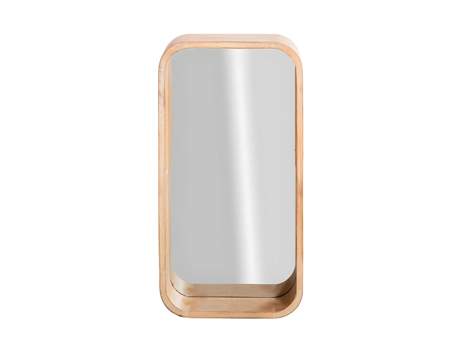 Miroir rectangulaire en bois de manguier Domi