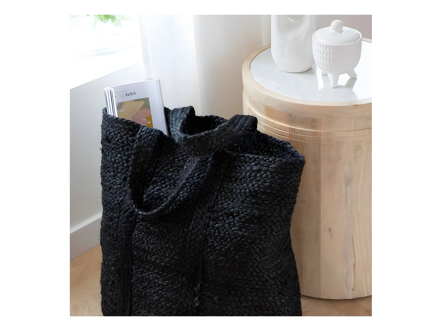 Sac à  buches noir Marlon