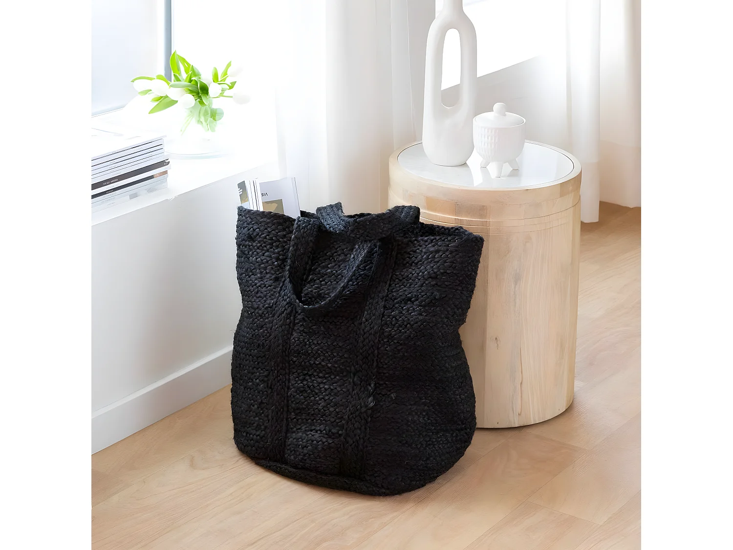 Sac à  buches noir Marlon