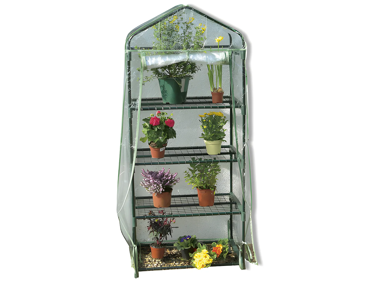 Serre plastique de balcon 4 étages