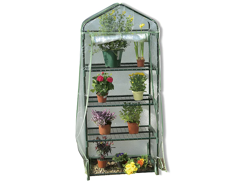 Invernadero de plástico para balcones de 4 plantas