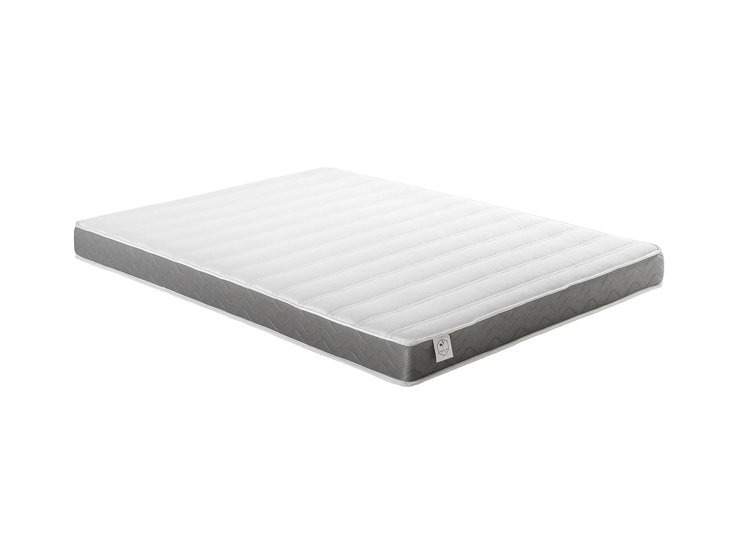 Set aus Bettgestell mit Bettkasten + Matratze - 160 x 200 cm - HD-Memory-Schaum & atmungsaktiver 3D-Stoff - Stärke 18 cm - Weiß - HEAVEN von YSMÉE