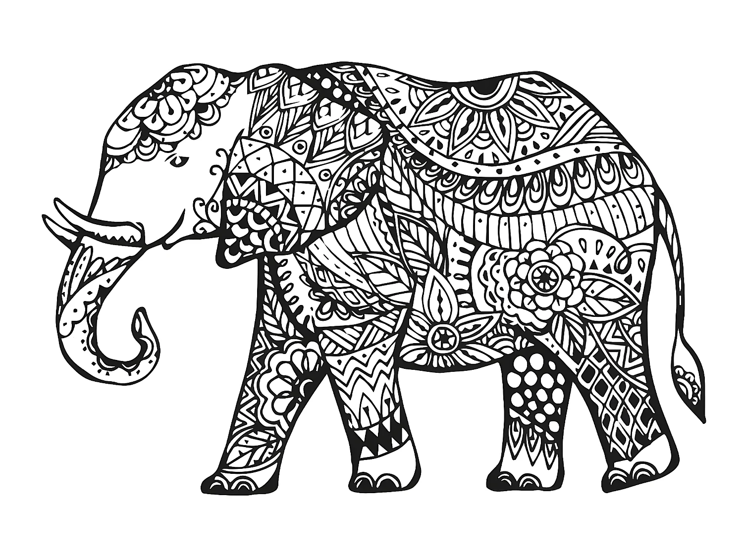 Sticker mural éléphant
