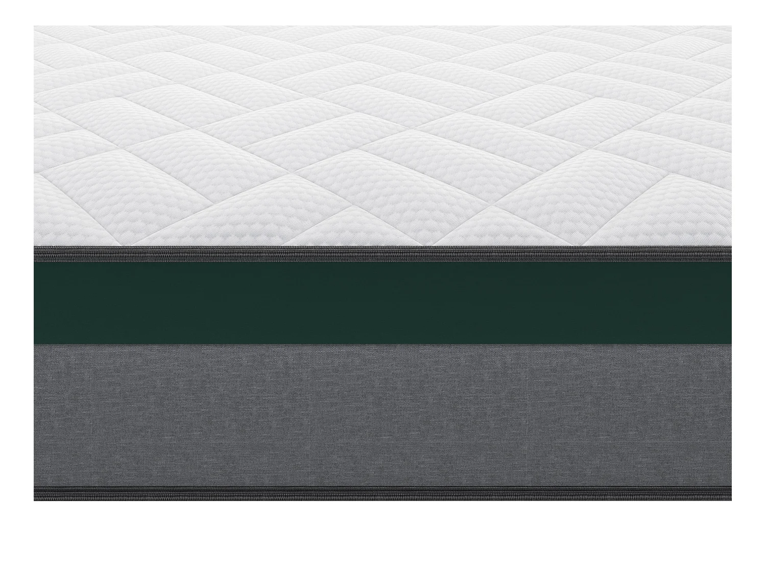 Bedset 160 x 200 cm - Bedbodem met lichte houtkleur en opbergruimte + matras met pocketveren - PRESTIGE van YSMÉE