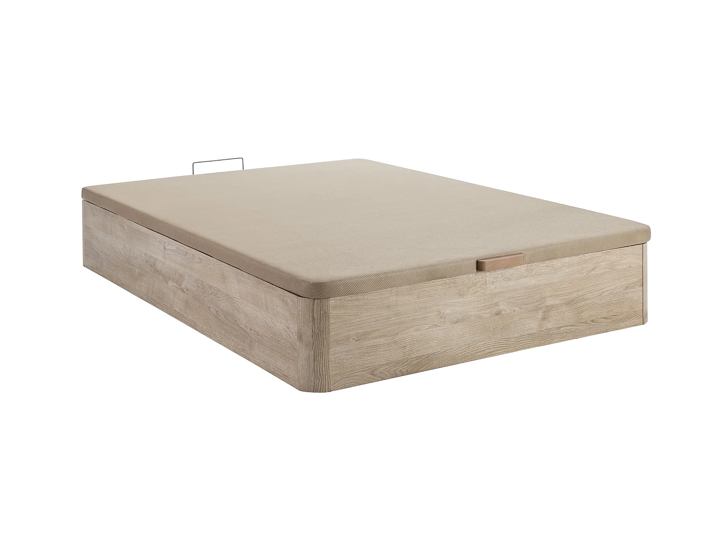 Cama 160 x 200 cm - canapé abatible natural claro + colchón de espuma HD - HEAVEN de YSMÉE