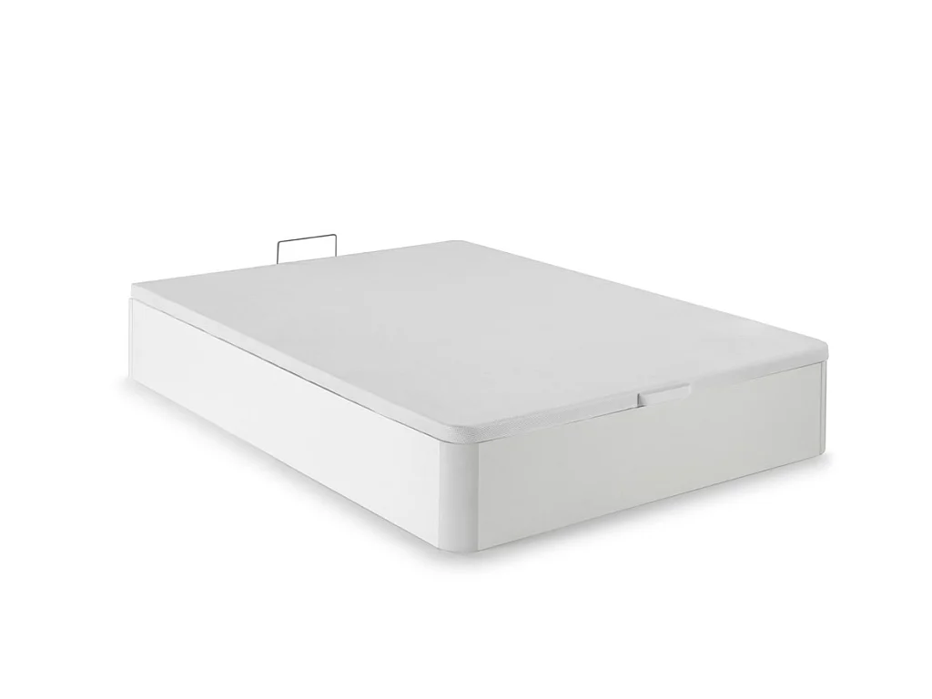 Set letto 140 x 190 cm: Rete con contenitore Bianco + Materasso ibrido molle insacchettate - MARQUIS di  PALACIO