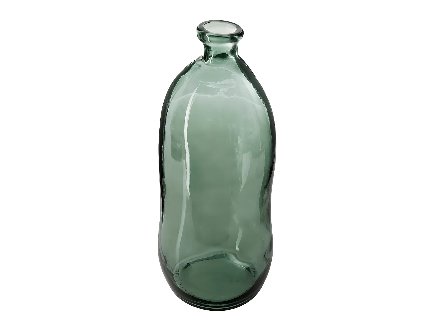 Vase bouteille en Verre  recyclé Vert kaki H 73 cm