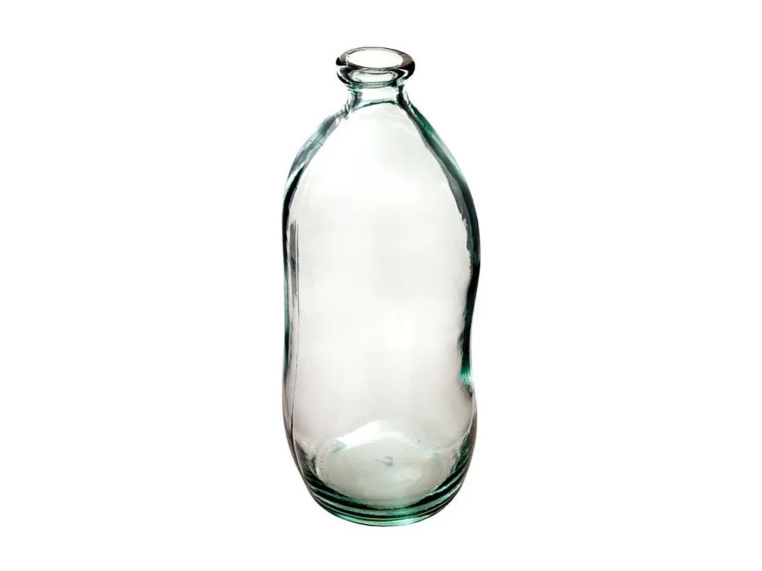 Vase bouteille en Verre recyclé H 35 cm