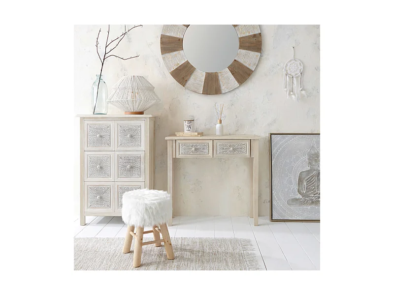 Vase bouteille en Verre recyclé H 73 cm