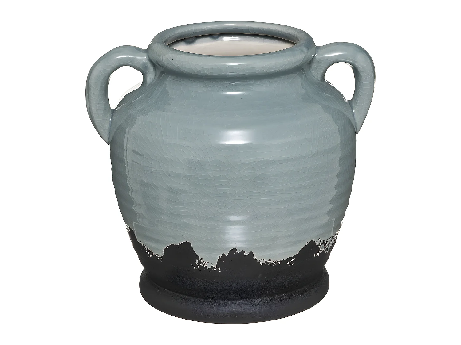 Vase amphore en Céramique Vert céladon D 20 x H 19,5 cm