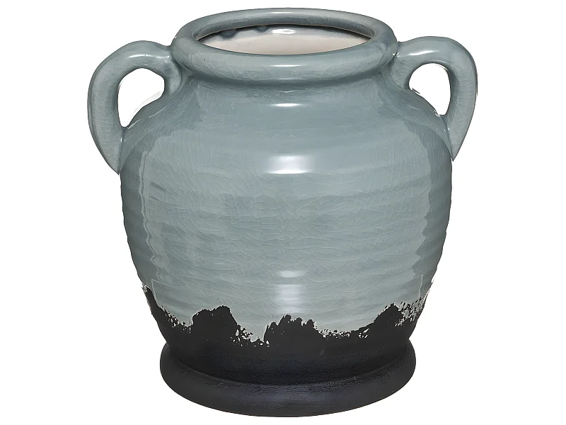 Vase amphore en Céramique Vert céladon D 20 x H 19,5 cm